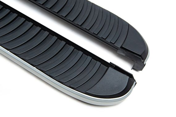 Бокові пороги Tayga Grey (2 шт., алюміній) для Renault Logan MCV 2005-2013 рр | Зображення 3