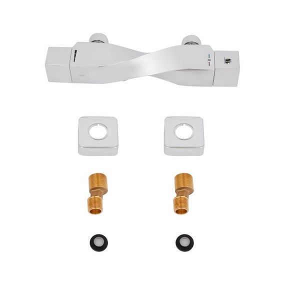 Смеситель для душа Qtap Zkrouceny термостатический QTZKR40T105C Chrome | Зображення 4