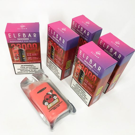 ELF BAR GH 23000 5%. Полунично-кавунова жуйка (Strawberry Watermelon Bubble Gum) | Зображення 6