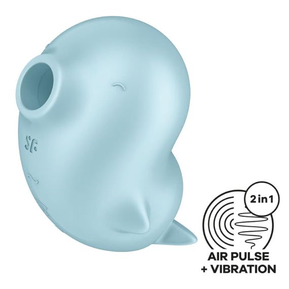 Вакуумний кліторальний стимулятор з вібрацією Satisfyer Sassy Seal, 2 незалежні мотори sexstyle