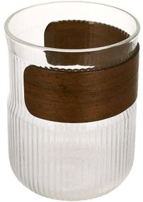 Склянка "Rock" 350мл із дерев'яним манжетом