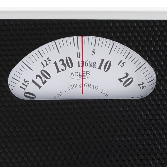 Ваги підлогові механічні Adler AD 8179 чорні до 136 кг з класичною аналоговою шкалою | Зображення 2