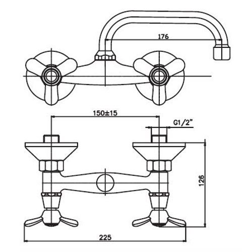 Змішувач для кухні Haiba VILTA 361 (HB0391) | Зображення 1