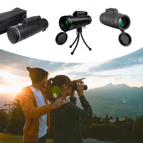 Монокуляр UN-3012 40X60 надпотужний легкий компактний з подвійним фокусуванням | Зображення 8