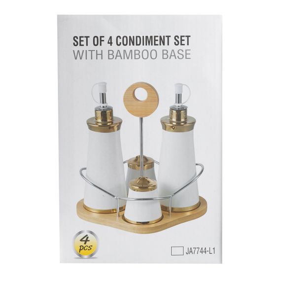Набор для специй 4 предмета на бамбуковой подставке HP1219 | Зображення 6