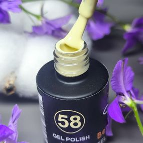 Гель-лак для нігтів Bee Nails 058 (ванільно-кремовий) 8мл