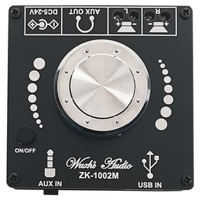 Стерео аудіо підсилювач ZK-1002M з Bluetouth 5.0 100W + 100W