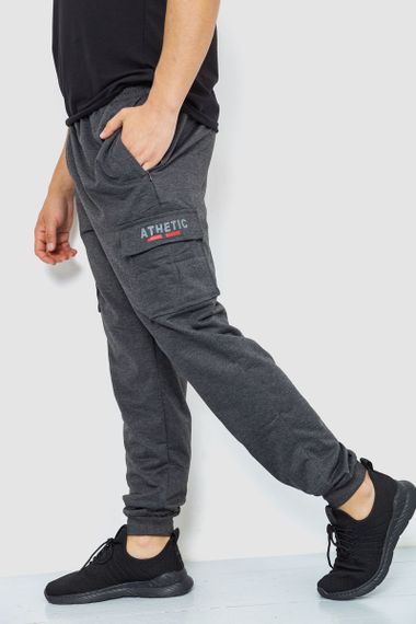 Спорт чоловічі штани, колір темно-сірий, 244R41206 | Зображення 2