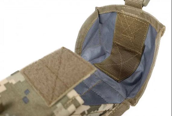 Підсумок під два магазини АК одинарний закритий Піксель ЗСУ MM-14 (MOLLE, підсумок на розгрузку, жилет, РПС) | Зображення 5