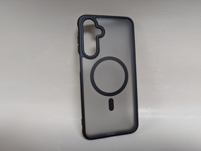 Чохол для Samsung Galaxy A16 / Самсунг Галаксі A16 BQ Case, MagSafe, силікон, софт-тач, чорний напівпрозорий