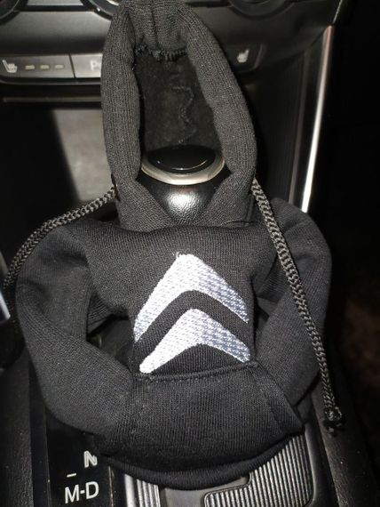 Чехол кофта Худи аксессуар на КПП Car Hoodie ситроен Citroen черный подарок автомобилисту 10070