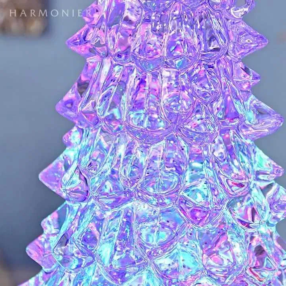 Новорічний сніжний світильник-декор LED "Діамантова Ялинка" (HC-S043) (USB-кабель, Батар. AA * 3 | Зображення 1