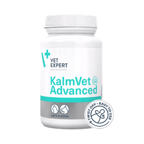 Vet Expert KalmVet Advanced КалмВет Едвансд (60 капс.Twist off)- харчова добавка, що зменшує симпотоми стресу