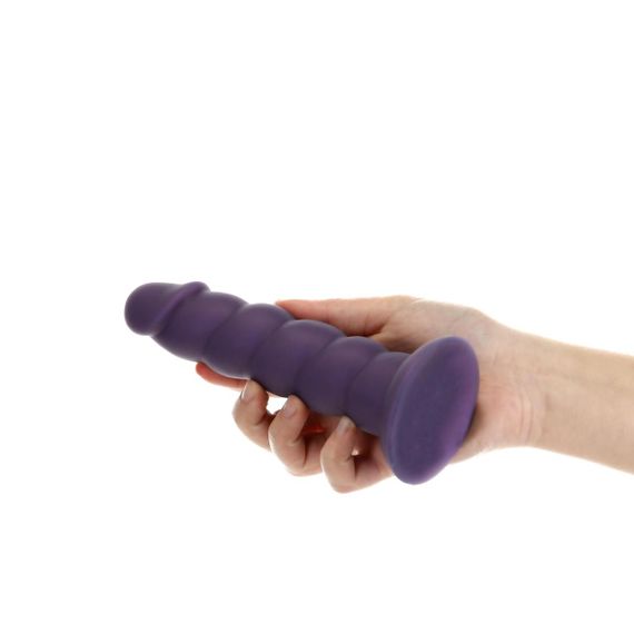 Фалоімітатор Fantasy by Addiction Unicorn Dildo 7” Purple, віброкуля в подарунок Sex Aura | Зображення 2