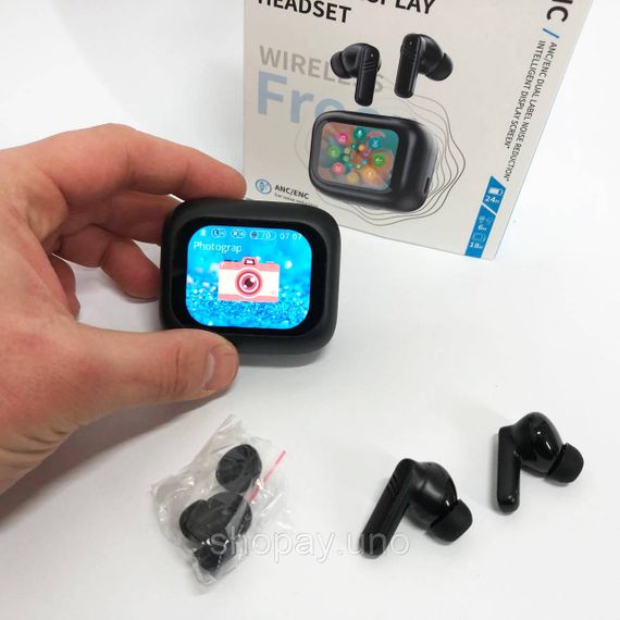 Бездротові навушники LX-10 TWS Earbuds з LED дисплеєм Bluetooth бездротові навушники затички. Колір: чорний | Зображення 8
