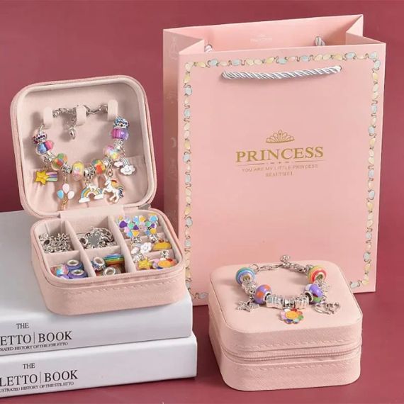 Дитячий набір для рукоділля, плетіння намиста та браслети PRINCESS | Зображення 1