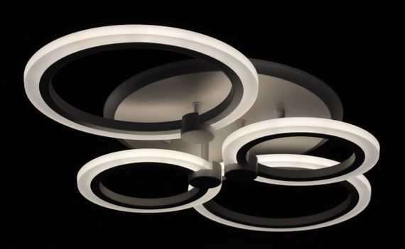 Люстра світлодіодна стельова LED світильник для квартири на стелю лед 26333 Білий 10х39х61 см. | Зображення 3