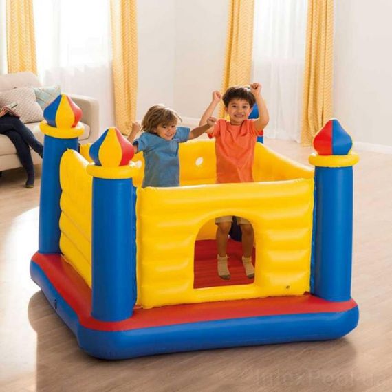 Детский надувной батут «Замок» Intex 48259, 175x175x135 | Зображення 1