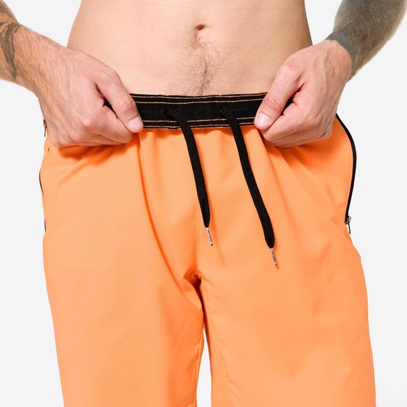 Шорти чоловічі для фітнесу з кишенями оранжеві - S | Зображення 2