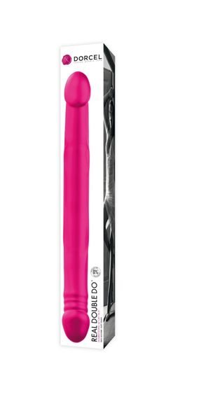 Фалоімітатор двосторонній Dorcel Real Double Do Magenta, діаметр 4 см, довжина 42 см | Зображення 1