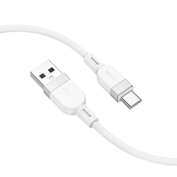 Дата кабель Hoco X109 Energy silicone USB to Type-C (1m) White | Зображення 1