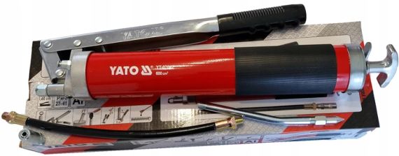 Шприц плунжерний мастильний 600 см³ 27-41 MPa YATO YT-07042 | Зображення 4