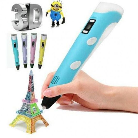 3d ручка с дисплеем 3D ручка Smart 3D Pen 2 голубая | Триде ручка | Детская 3d ручка XG-672 для рисования | Зображення 6
