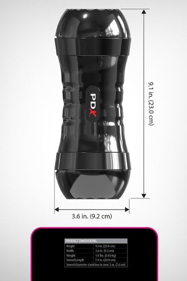 Мастурбатор вагіна та анус Pipedream PDX Extreme в колбі, 21 см Sex Aura | Зображення 6