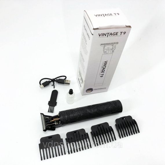 Машинка для стрижки хорошая Vintage T9-2, Машинка для стрижки волос и затылка, Триммер беспроводной TY-68 | Зображення 8