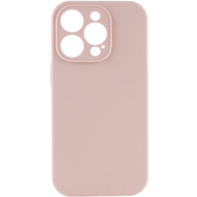 Чохол Silicone Case Full Camera Protective (AA) NO LOGO для Apple iPhone 15 Pro (6.1") Рожевий / Pink Sand