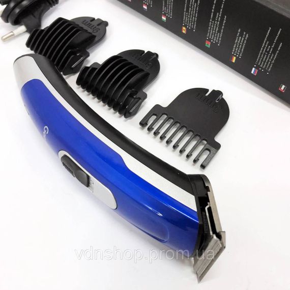 Універсальна машинка для стрижки голови та бороди Gemei GM-6046, Тример для самостійної стрижки волосся XI-45 | Зображення 2