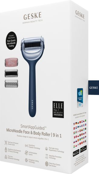 Ролер для голкової мезотерапії обличчя та тіла GESKE MicroNeedle Face&Body Roller 9в1 midnight | Зображення 7