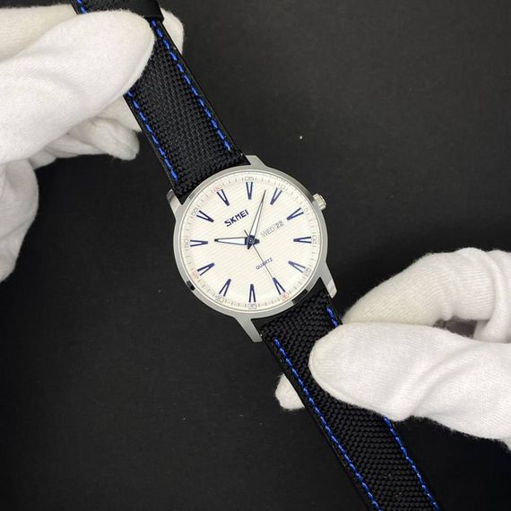 Чоловічий годинник Skmei 9303SIBU Silver-Blue | Зображення 5