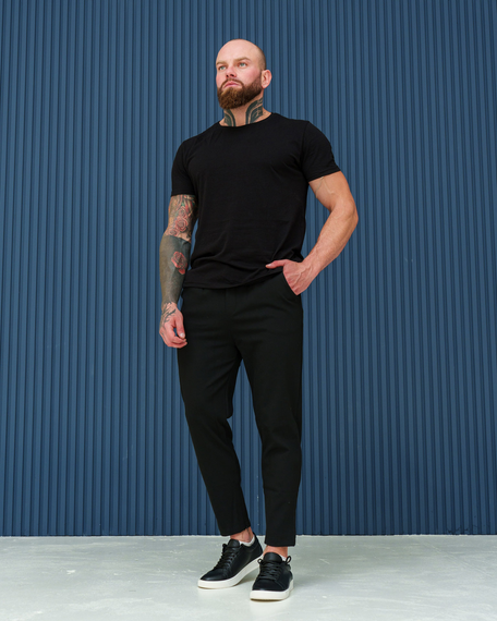 Штани змійка смужки чорний S L | Зображення 2