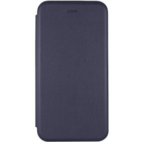 Кожаный чехол-книжка Classy для Motorola Moto G75 5G Темно-синий