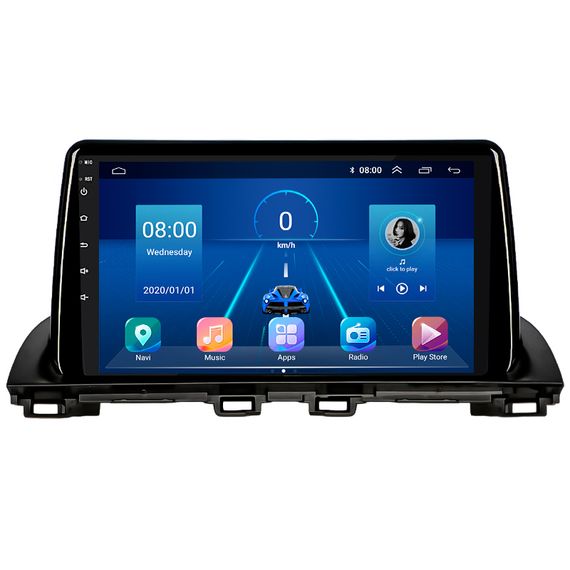 Штатна магнітола Lesko для Mazda 3 III (BM) 2013-2017 екран 9" 6/128Gb 4G Wi-Fi GPS Top