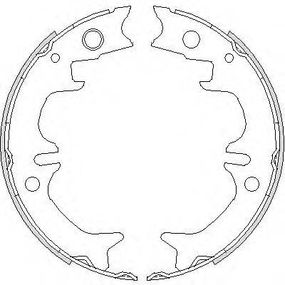 Колодка гальм. барабан. TOYOTA AVENSIS 1.6-2.0 97-03, CAMRY 96-01 задн. (вир-во Remsa) REMSA 473100 на TOYOTA SCEPTER (_CV1_, _XV1_, _V1_)