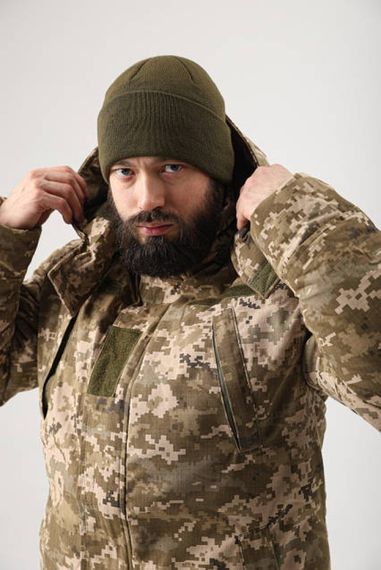 Бушлат зимовий Ріп-Стоп, підкладка: фліс, наповнювач: синтепон Піксель ММ14 | Зображення 8