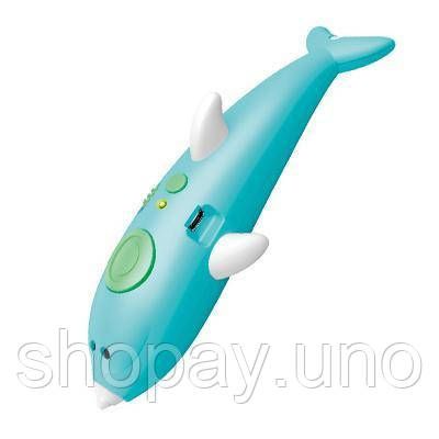 3D Ручка з трафаретами Дельфін Набір для дитячої творчості 3dPen Dolphin 9003 | Зображення 1