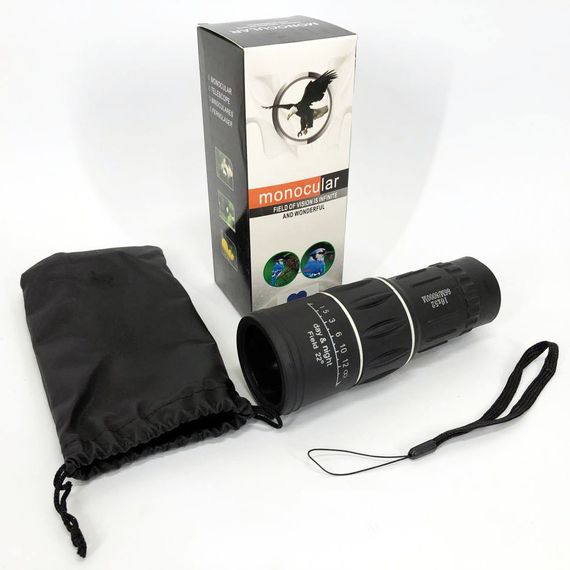 Монокуляр Bushnell 16x52 PowerView монокль, Бушнел, подзорная труба PE-172 с чехлом | Зображення 6