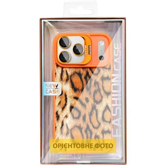Чохол TPU+PC Wild Leopard with MagSafe and Lens для Apple iPhone 17 Air (6.5") Orange | Зображення 2