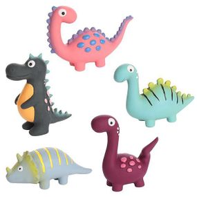 Flamingo Puga Dino фламинго пуга динозавр латексна іграшка з пищалкою для собак