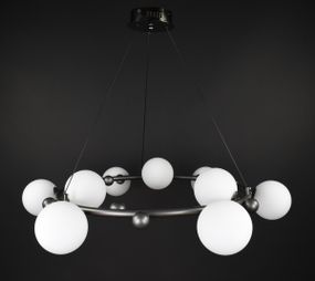 Люстра підвісна на 9 лампочок 27910 Графіт 30-150х86х86 см.