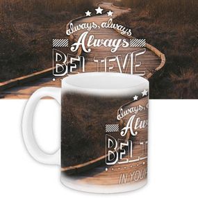 Кружка с принтом Always believe in yourself 330 мл (KR_ORG028)