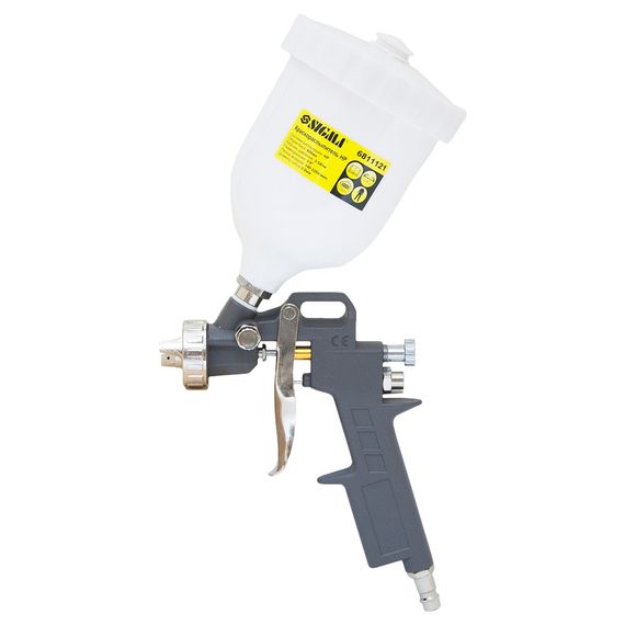 Фарборозпилювач Sigma HP 2 мм з верхнім пластиковим баком 600 мл (6811121)