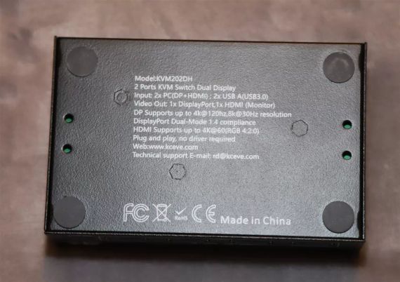 K-CEVE 2x2 HDMI Display port 2 компьютерный коммутатор. KVM202DH USB 3.0 (KVM202DH) Б/У | Зображення 1