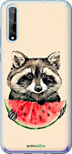 Чохол на Huawei P Smart S Єнотик з кавуном "4605u-1813-2448"