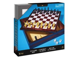 Набор из 10 классических игр (в деревянной коробке)