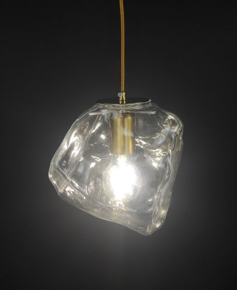 Люстра підвісна на 1 лампочку 27684 Латунь 30-180х20х23 см. | Зображення 3