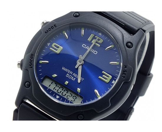 Стильные мужские наручные часы Casio оригинал Япония Collection AW-49HE-2AVEG с полимерным ремешком | Зображення 1